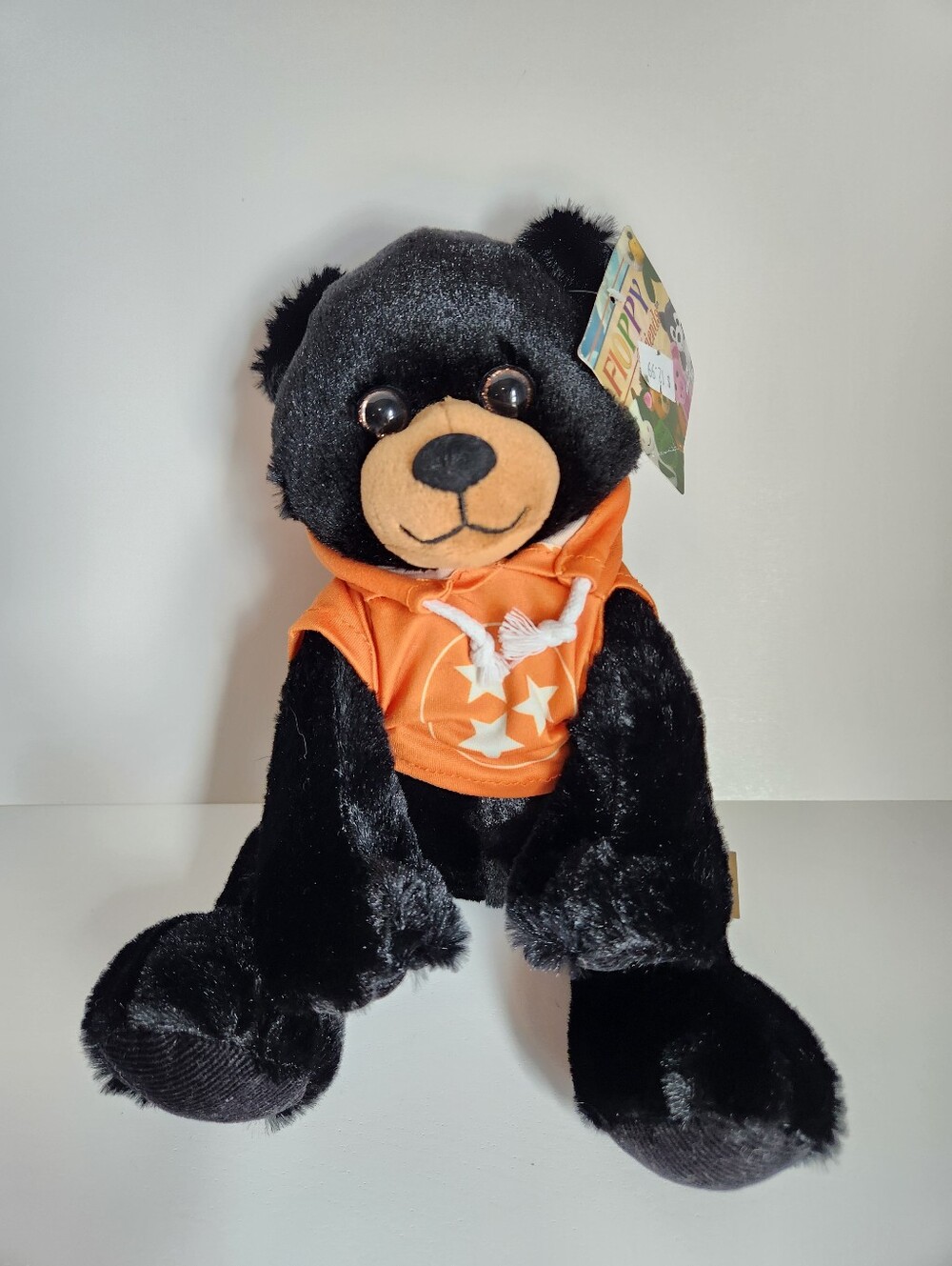 Tennessee Hoodie Floppy & Friends First & Main Black bear Stuffed Animal Plushie